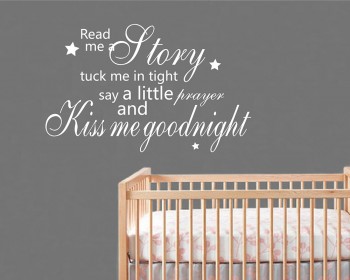 Read Me A Story Quotes Wall  Art Stickers